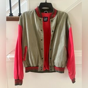 Vintage GAP Twill Varsity Bomber Jacket